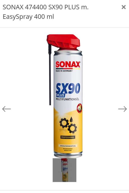 Sonax Multifunktionsspray SX90 Plus [ATU offline]