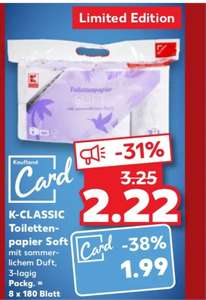 Kaufland Toilettenpapier mit Kauflandcard