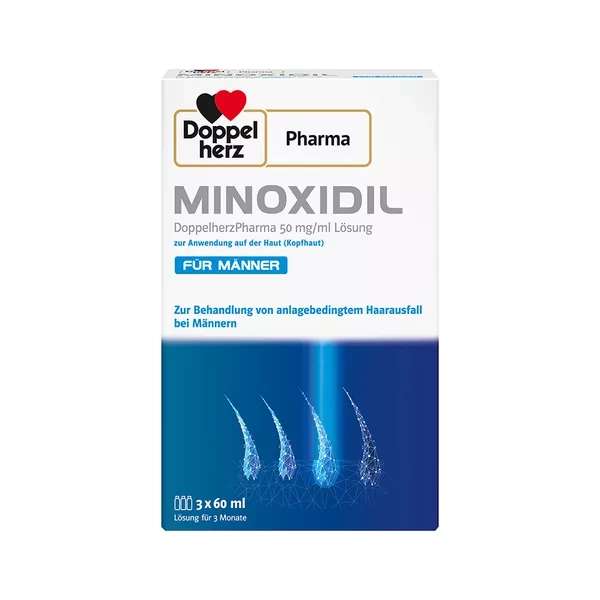 MINOXIDIL DoppelherzPharma 50 mg/ml Lösung: 2 x 3 x 60 ml