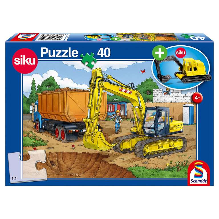 [Aldi-Süd] Schmidtspiele verschiedene Kinderpuzzle mit Zugabe für jeweils 4,99€ ab 28.11.2022 bspw. Playmobil Feuerwehr oder Siku Bagger
