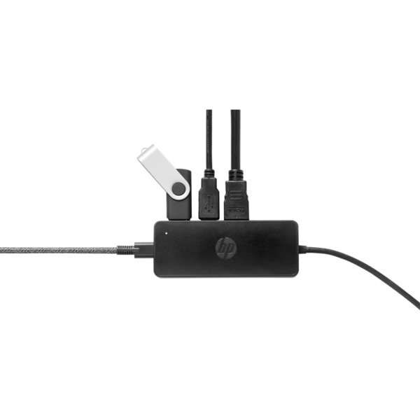 HP USB-C Reisehub (schwarz, USB-A, USB-C, HDMI, VGA)