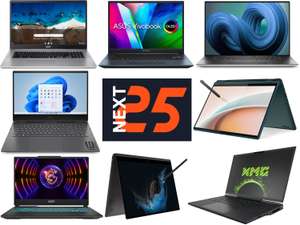 Cyberport NEXT25: Diverse Laptops, Convertibles & Chromebooks von Acer, ASUS, Dell, HP, Lenovo, MSI, Samsung & XMG