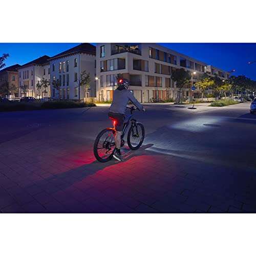 FISCHER Twin Akku- Fahrrad-Rücklicht mit 360° Bodenleuchte, für mehr Sichtbarkeit (Prime)