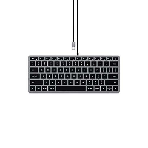 Slim W1 Tastatur mit Hintergrundbeleuchtung – USB-C-Anschluss