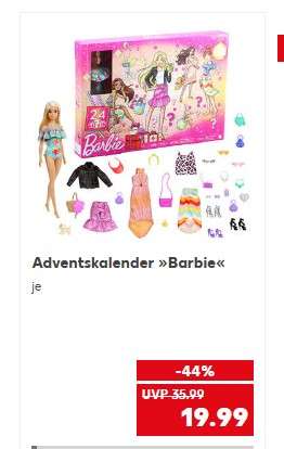 Barbie Adventskalender 2022 inkl. Puppe (blond), Zubehör *Vorschau 20.10.2022 bis 26.10.2022*