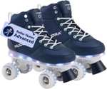 138° - HUDORA - LED Kinder-Rollschuhe | Gr. EU 29/30 & 31/32 | Blau | Bis 60 kg | Inkl. 2 Batterien