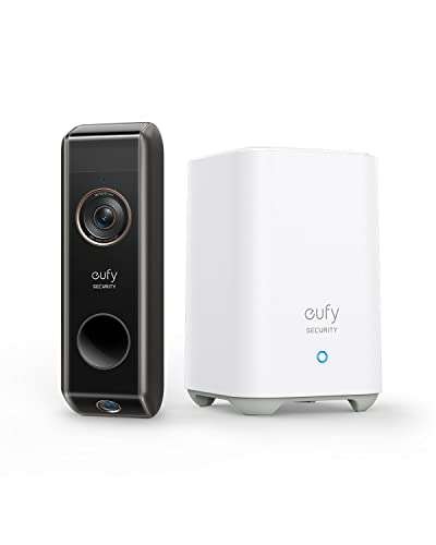 eufy security Video Doorbell Dual Camera mit Homebase mit 60,00 euro gutschin