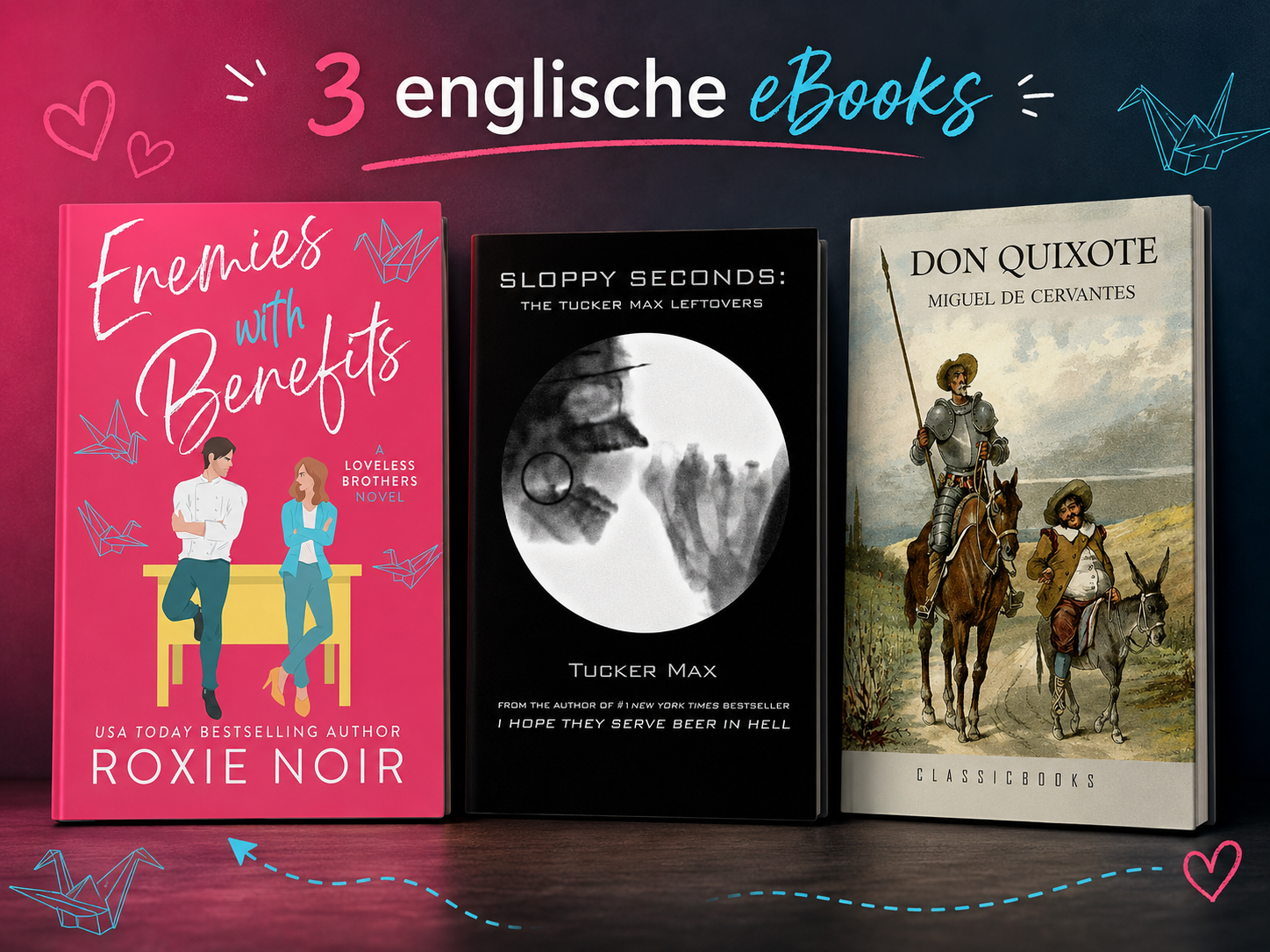 Kindle - 3 englische eBooks kostenlos: Don Quixote, Enemies With Benefits und Sloppy Seconds - Literaturklassiker, Romance und derber Humor