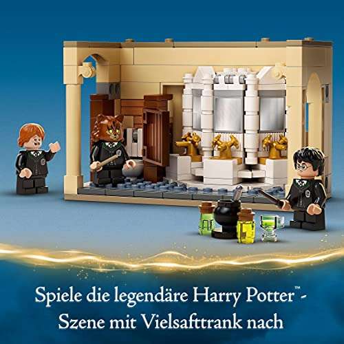 LEGO 76386 Harry Potter Hogwarts: Misslungener Vielsaft-Trank zum 20. Jubiläum, Harry als goldene Minifigur, ab 7 Jahren, 217 Teile (Prime)