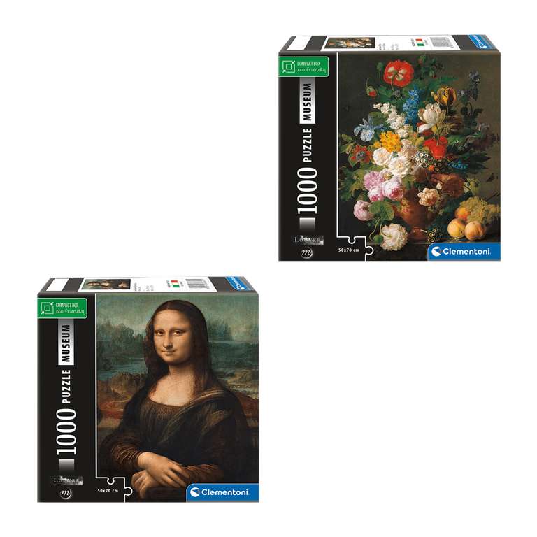 Clementoni 1000-Teile-Puzzle Museumskollektion, versch. Motive (Da Vinci, Van Gogh u.a.), ab Montag bei Aldi Nord