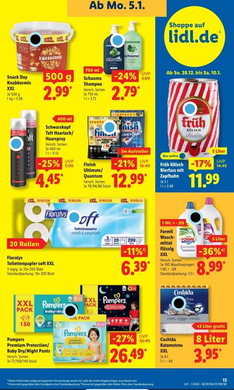 Coshida Katzenstreu XXL Ultrawei 6+2L fr 3,95 bei Lidl | mydealz