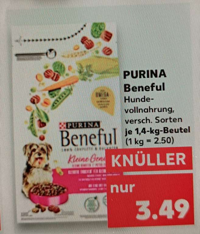 [Kaufland] Purina Beneful Hundetrockenfutter für 2,99 € je 1,2-1,4 kg Packung (Angebot + Coupon) - bundesweit