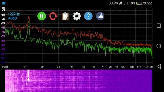 [google play store] Speccy Spectrum Analyzer (professionelles Werkzeug zur Analyse des Audiospektrums)