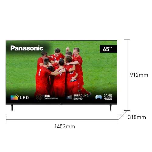 Panasonic TX-65LXW834 LED TV (65 Zoll, 4K HDR UHD, HCX Processor, Dolby Atmos, Smart TV, Sprachassistent, Bluetooth, HDMI, USB) [PRIME]