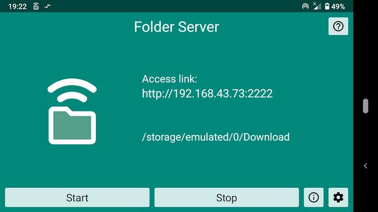 Folder Server [Google Playstore]