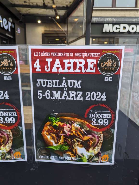 [Lokal Köln Ehrenfeld] Steakdöner "nur" 3,99€ 5.-6.3.