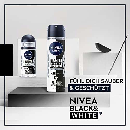 (Sammeldeal) NIVEA MEN Deo Spray oder Roll-On z.B. Black & White Invisible Original Deo Roll-On (50 ml) (Prime Spar-Abo)