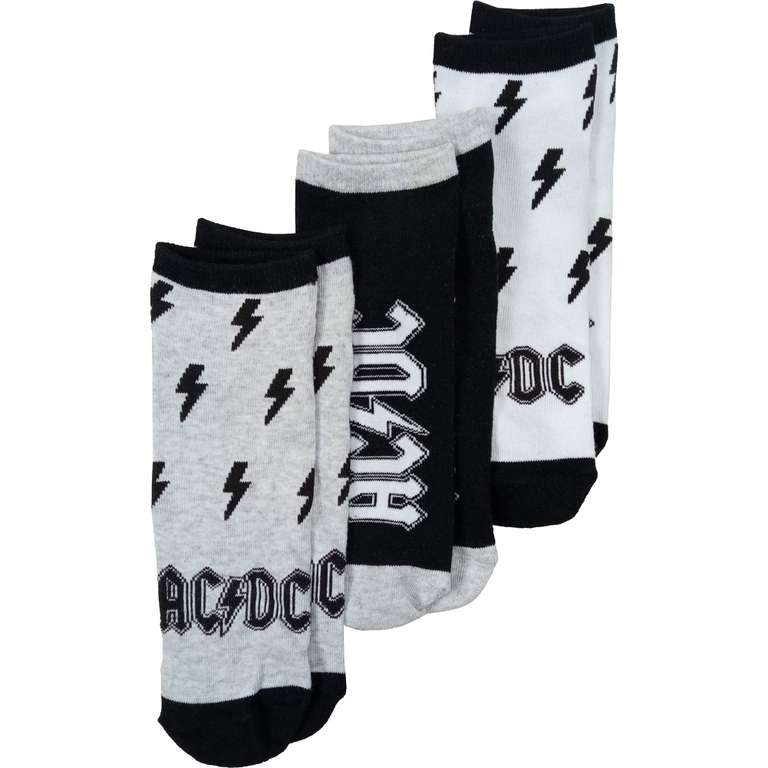 30 Paar ACDC Sneaker-Socken für 16,70€ + 3,95€ VSK (88% Baumwolle, Größen 39-42 + 43-46, ca. 0,69€ / Paar)