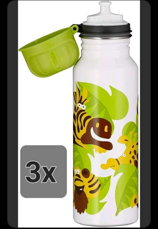 [eBay] 3x Kinder Trinkflasche [ ALFI ] PREMIUM Edelstahl 0.6L