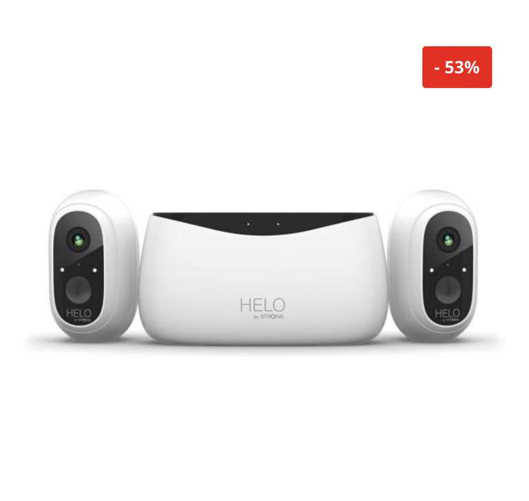 Strong HELO Überwachungskamera FHD 1080P Camera Kit mit Basisstation