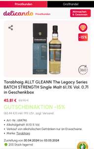 Torabhaig ALLT GLEANN BATCH STRENGTH Single Malt Whisky 61,1%