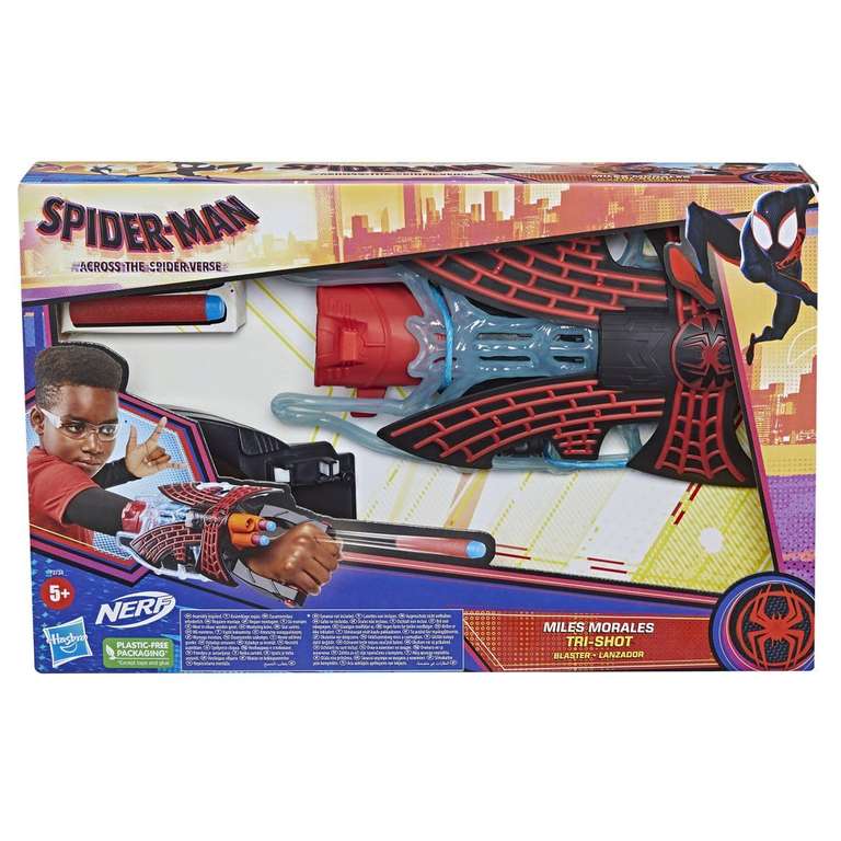 [Prime] Hasbro Nerf Spider-Man: Across The Spider-Verse - Miles Morales Tri-Shot Blaster