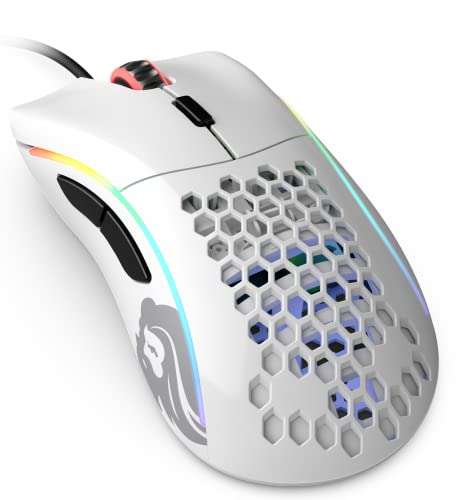 Glorious Model D Gaming-Maus - weiß, glossy