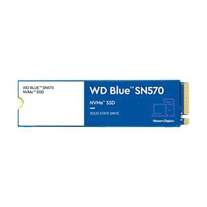 WD Blue SN570 NVMe SSD intern 2 TB M.2 2280 PCIe Gen3 x 4 NVMe SSD, Lesen bis zu 3.500 MB/s,