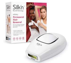 Silk'n Infinity, dauerhafte Haarentfernung, 400.000 Lichtimpulse, Puls- und Gleittechnik, IPL Haarentfernungsgerät