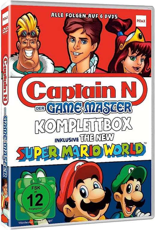 Captain N : Der Game Master + Super Mario World DVD Sammler - Komplettbox @Amazon (Prime)