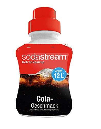 [PRIME/Sparabo] SodaStream Sirup Cola (mit und ohne Zucker), Ergiebigkeit: 1x Flasche ergibt 12 Liter Fertiggetränk, 500 ml