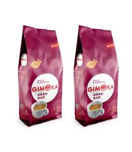 Gimoka - Ganze Kaffeebohnen - 2 Kg - Mischung GRAN BAR - Intensität 12 - Made In Italy - 2 Packungen À 1 Kg [PRIME oder Abholstation]