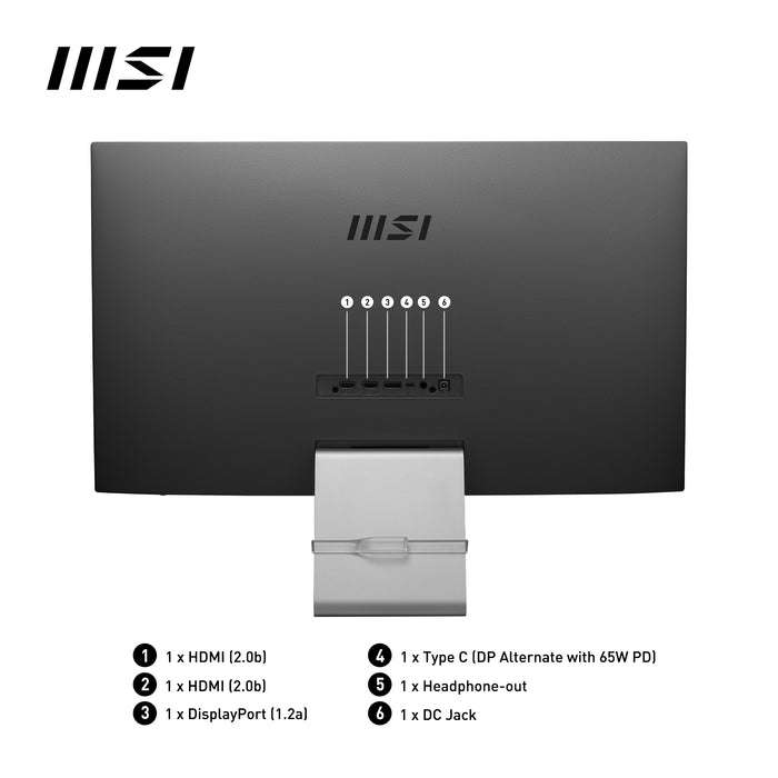 MSI Modern MD271UL Monitor - MSI PRO: 27" 4K UHD, IPS, 300 nits, Adaptive Sync (MSI + CB)