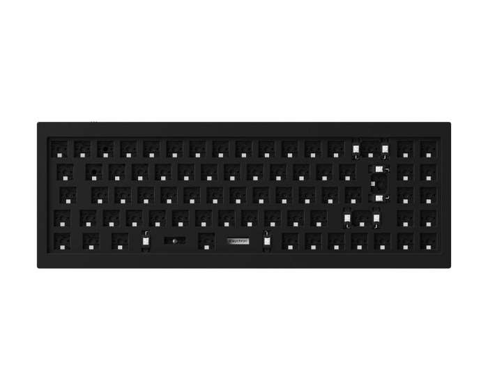 Keychron Q7 QMK 70% ISO Barebone RGB Hot-Swap - (schwarz,silber und blau)