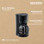 [Prime] SEVERIN Filterkaffeemaschine | Glaskanne, bis zu 10 Tassen, Permanentfilter, schwarz, KA 4320