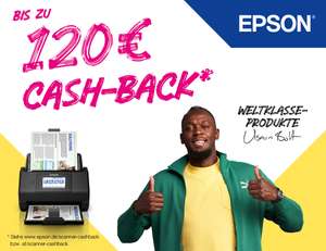 50-120€ Cashback für Epson Scanner V850 Pro, FF-680W, ES-580W, ES-C380W, ES-C320W