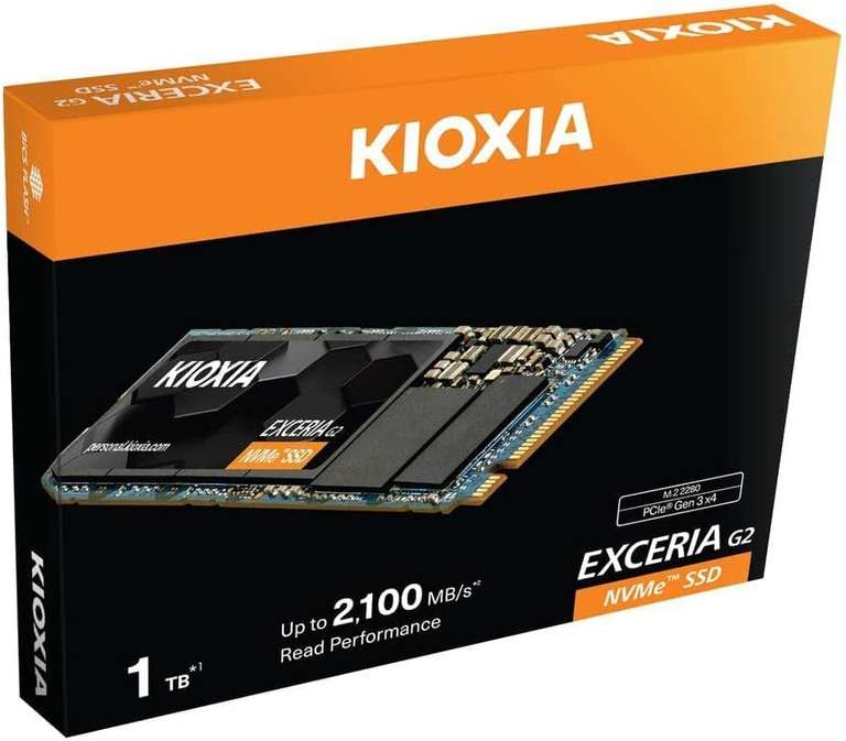 KIOXIA EXCERIA G2 SSD 1TB M.2 NVME Otto Up Plus Dram TLC