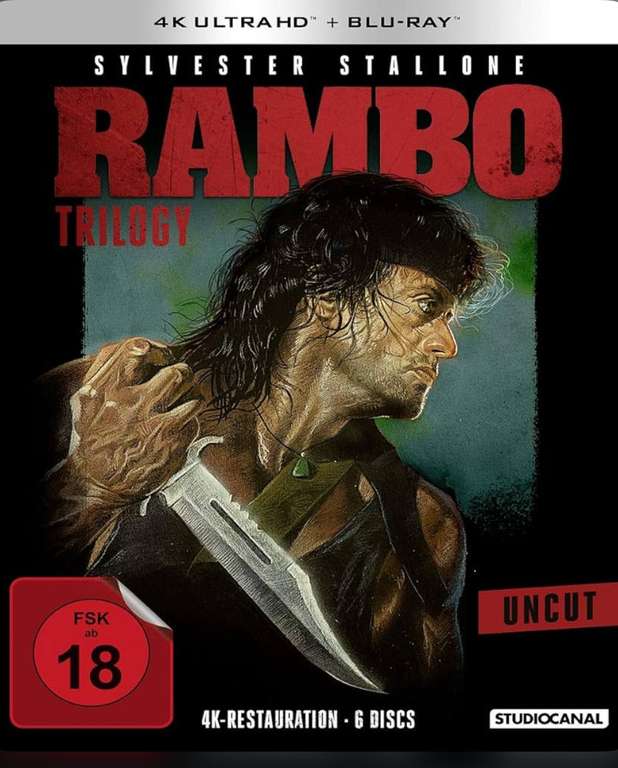 Rambo Trilogy | 4K Ultra HD + Blu-Ray | Uncut | FSK18