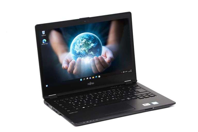 Fujitsu LifeBook U748 14" Touchscreen 300 Nits Laptop - Intel i5 8350 16GB RAM 512GB SSD USB-C LTE Backlit Win 11 Pro - refurbished Notebook