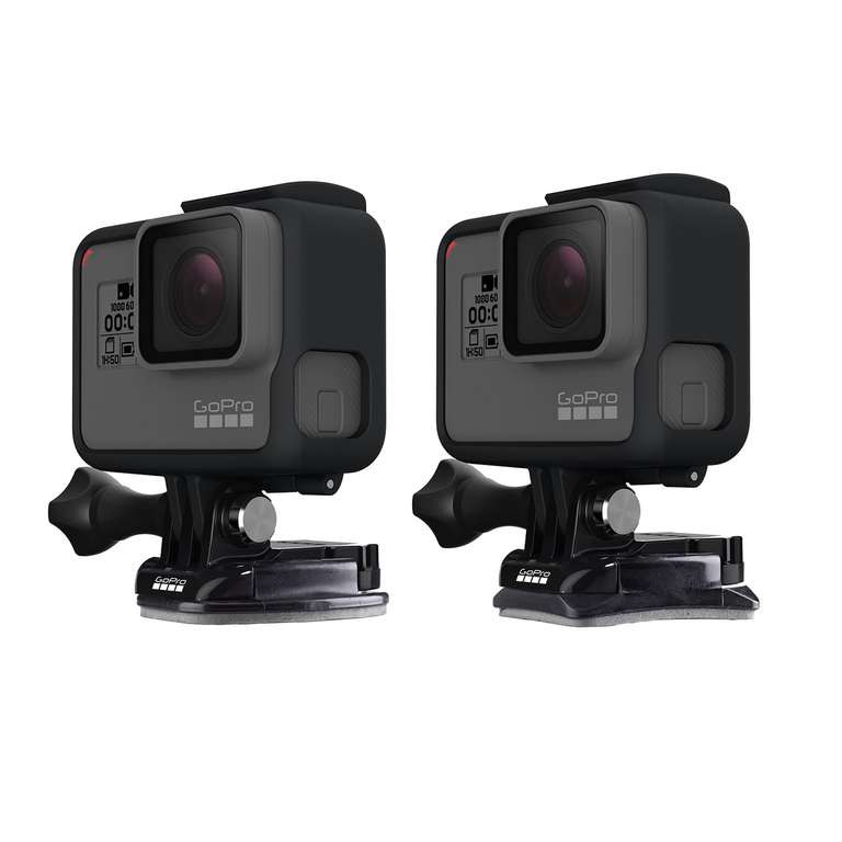 GOPRO Klebehalterungen - Hero2 / Hero3, Klebebefestigungen für GoPro Kameras, 3 gerade + 3 gebogen für 5,35€ (Prime)