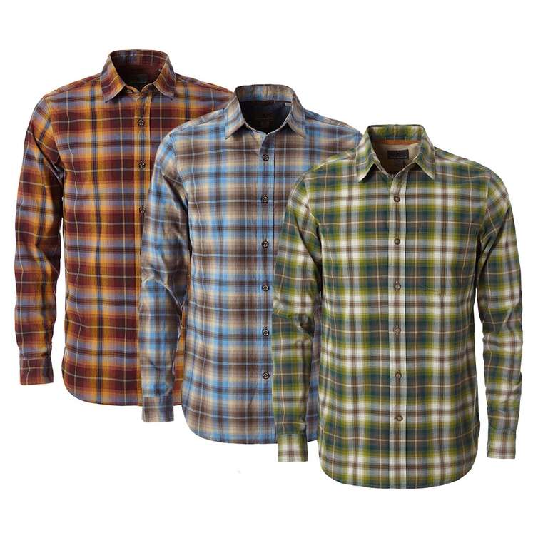 Royal Robbins Trouvaille Plaid Outdoorhemd | 100% Bio-Baumwolle | drei verschiedene Farben | Größen: S - XXL