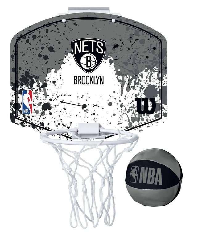 Wilson NBA Mini Hoop Basketballset, Basketballkorb & Basketball (soft), 5 verschiedene Designs für 11,98€