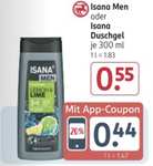 20% auf Duschbad bei Rossmann bundesweit, Isana 0,40€, Fa 0,64€ mit App