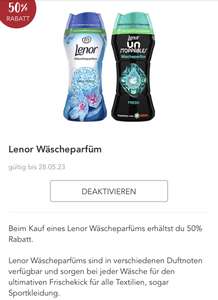 Lenor Wäscheparfüm (Aktion+ Coupon) ab 1,45€