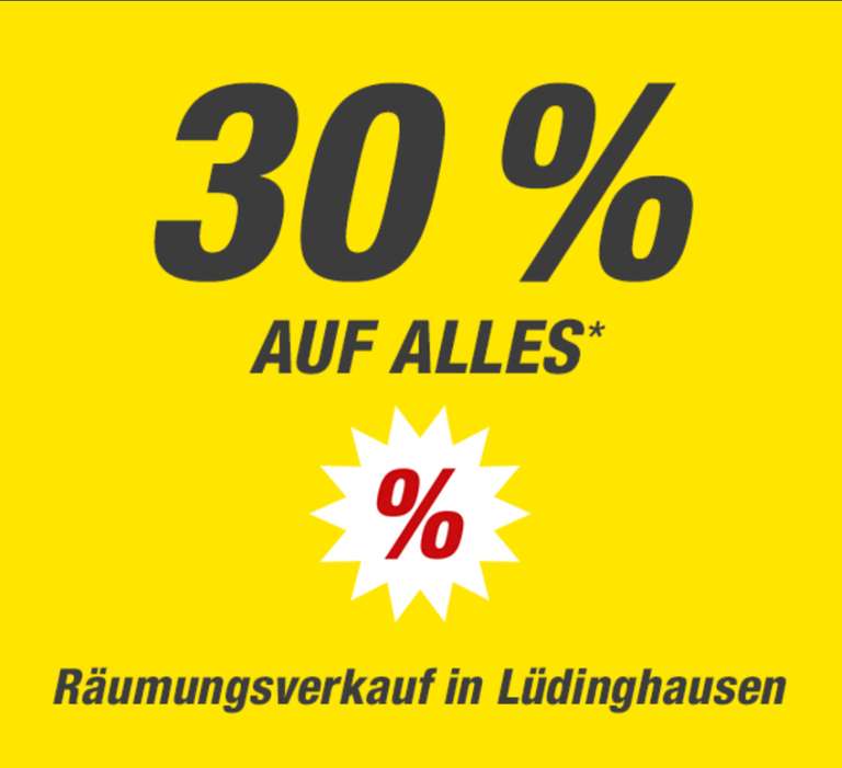 (Lokal) Toom Lüdinghausen Räumungsverkauf 30% auf Alles*