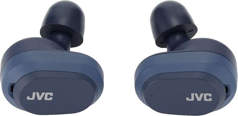 JVC HA-A50 T Wireless Kopfhörer mit USB-Ladebox Noise Cancelling IPX4 Blau