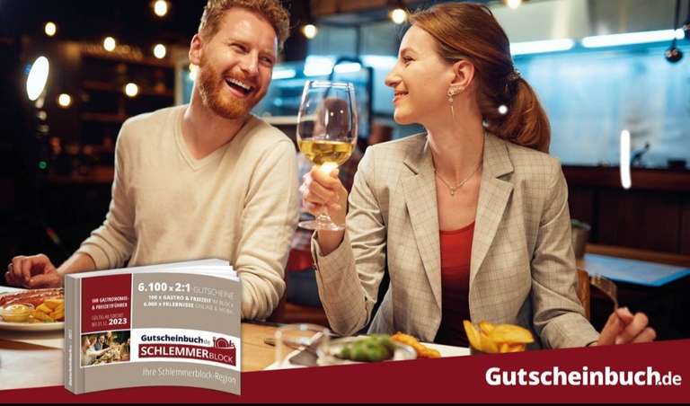 Gutscheinbuch - Zusätzlich 20 Fach Payback oder 10% Shoppbuddies - Der 2:1-Gastronomie & Freizeitführer Ihrer Stadt oder Region