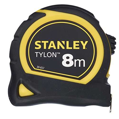 Stanley Bandmass Tylon (8 m, Tylon-Polymer Schutzschicht, verschiebbarer Endhaken, Kunststoffgehäuse) 5m 6,19€ [Prime]