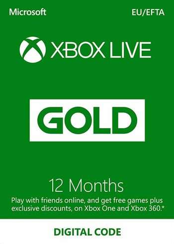 12 Monate Xbox Live Gold Online-Spiele-Abo für Xbox-Konsolen