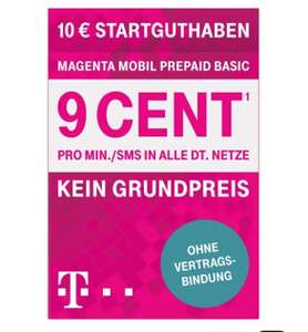 Ebay Telekom Magenta Mobil Basic Prepaid inkl. Schweiz 10€ Startguthaben Telekom Magenta Moments berechtigt